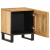 Szafka nocna, 40x33x46 cm, lite surowe drewno mango