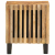 Szafka nocna, 40x33x46 cm, lite surowe drewno mango