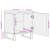 Szafki nocne, 2 szt., 40x33x46 cm, bielone drewno mango