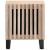 Szafki nocne, 2 szt., 40x33x46 cm, bielone drewno mango