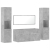 4-częściowy zestaw mebli łazienkowych, szarość betonu