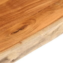 Blat stołu, 120x60x2,5 cm, drewno akacjowe, naturalna krawędź