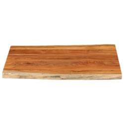 Blat biurka, 90x80x3,8 cm, drewno akacjowe, naturalna krawędź