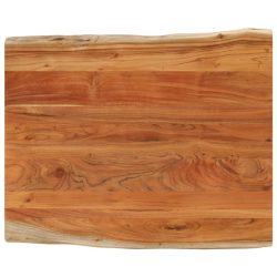 Blat biurka, 110x80x3,8 cm, drewno akacjowe, naturalna krawędź