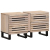 Szafki nocne, 2 szt., 40x33x46 cm, bielone drewno mango