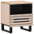Szafki nocne, 2 szt., 40x33x46 cm, bielone drewno mango