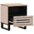 Szafki nocne, 2 szt., 40x33x46 cm, bielone drewno mango