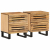 Szafki nocne, 2 szt., 40x33x46 cm, lite surowe drewno mango