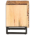 Szafki nocne, 2 szt., 40x33x46 cm, lite surowe drewno mango