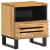 Szafki nocne, 2 szt., 40x33x46 cm, lite surowe drewno mango