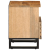 Szafki nocne, 2 szt., 40x33x46 cm, lite surowe drewno mango