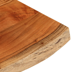 Blat do stołu, 80x40x3,8 cm, drewno akacjowe, naturalna krawędź