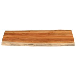 Blat stołu, 120x60x3,8 cm, drewno akacjowe, naturalna krawędź