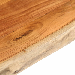 Blat stołu, 120x60x3,8 cm, drewno akacjowe, naturalna krawędź