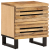 Szafka nocna, 40x33x46 cm, lite surowe drewno mango