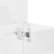 4-częściowy zestaw mebli łazienkowych, wysoki połysk, biały