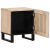 Szafka nocna, 40x33x46 cm, bielone drewno mango