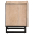 Szafka nocna, 40x33x46 cm, bielone drewno mango