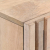 Szafka nocna, 40x33x46 cm, bielone drewno mango