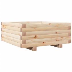 Donica ogrodowa, 60x60x26,5 cm, lite drewno sosnowe