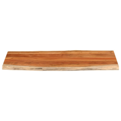 Blat stołu, 140x60x2,5 cm, drewno akacjowe, naturalna krawędź