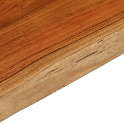 Półka ścienna, 50x40x3,8 cm, drewno akacjowe, naturalna krawędź