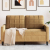 Sofa 2-osobowa, brązowy, 120 cm, tapicerowana aksamitem
