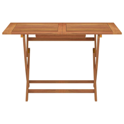Składany stół ogrodowy, 120x70x75 cm, lite drewno eukaliptusowe