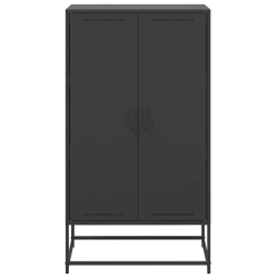 Szafka, czarna, 68,5x38,5x123,5 cm, stal