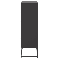 Szafka, czarna, 68,5x38,5x123,5 cm, stal