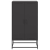 Szafka, czarna, 68,5x38,5x123,5 cm, stal
