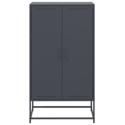 Szafka, antracytowa, 68,5x38,5x123,5 cm, stal