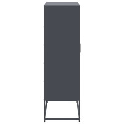 Szafka, antracytowa, 68,5x38,5x123,5 cm, stal