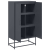 Szafka, antracytowa, 68,5x38,5x123,5 cm, stal