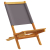 Krzesła ogrodowe, 2 szt., antracyt, drewno akacjowe i tkanina