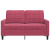 Sofa 2-osobowa, winna czerwień, 120 cm, tapicerowana aksamitem