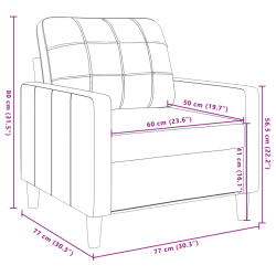 Fotel, żółty, 60 cm, obity aksamitem