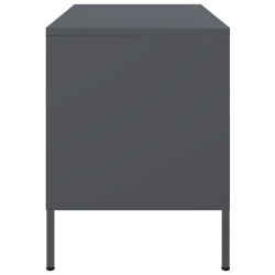 Szafki RTV, 2 szt., antracytowe, 68x39x50,5 cm, stalowe