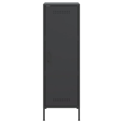 Szafka, czarna, 36x39x113 cm, stal