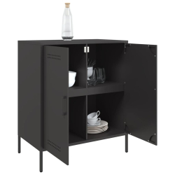 Szafka, czarna, 68x39x79 cm, stal