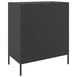 Szafka, czarna, 68x39x79 cm, stal