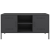 Szafka pod telewizor, czarna, 100,5x39x50,5 cm, stalowa