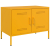 Szafki pod telewizor, 2 szt., musztardowe, 68x39x50,5 cm, stal