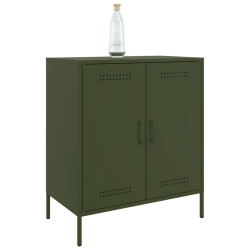 Szafka, oliwkowa, 68x39x79 cm, stal