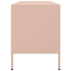 Szafka pod telewizor, różowa, 100,5x39x50,5 cm, stalowa