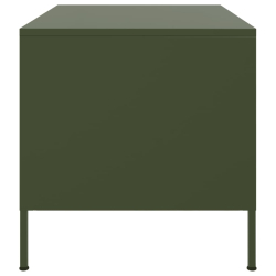 Stolik kawowy, oliwkowy, 68x50x50,5 cm, stal walcowana na zimno