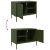Szafki pod telewizor, 2 szt., oliwkowe, 68x39x50,5 cm, stalowe