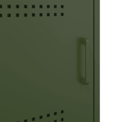Szafka pod telewizor, oliwkowa, 100,5x39x50,5 cm, stalowa