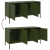 Szafka pod telewizor, oliwkowa, 100,5x39x50,5 cm, stalowa