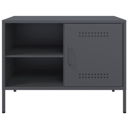Szafki pod TV, 2 szt., antracytowe, 68x39x50,5 cm, stalowe